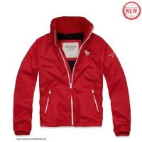 heren abercrombie fitch jassen moose logo rood wit Store Amsterdam nekcj980